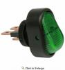 12 Volt 25 Amp On-Off Green Illuminated Oval Rocker Switch 1 PIECE