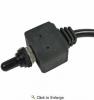 12 Volt 25 Amp Momentary On-Off-Momentary On Waterproof Toggle With Boot SPDT - 3 Position 25 PIECES
