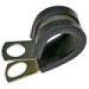 1/4 INCH RUBBER INSULATED STEEL CLAMP 100 PIECES
