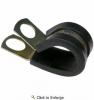 2" ID Rubber Insulated Clamps 5/8" Zinc Plated Steel with 3/8" Mounting Hole 2 PIECES